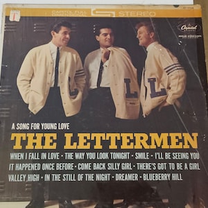 The Lettermen - A Song for Young Love - Vintage Vinyl - LP Released 1962 - Rare Find