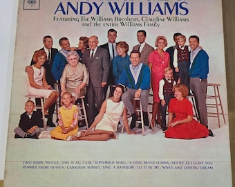 Andy Williams - The Wonderful World of Andy Williams  - Vintage Vinyl - LP Released 1964 - Rare Find