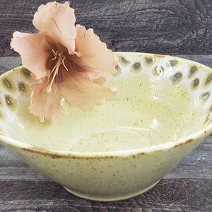 Pottery Thrown Bowl - Multi-Colored Bowl - Serving or Salad Bowl