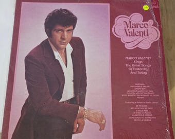 Marco Valenti - The Great Songs of Yesterday and Today - Vintage Vinyl - LP Released 1980
