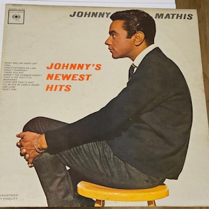 Johnny Mathis &quot;Johnny&#39;s Newest Hits&quot; - Vintage Vinyl - LP Released 1963