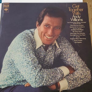 Andy Williams -  Get Together With - Vintage Vinyl - LP Released 1969 - Rare Find
