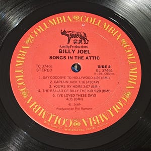 Billy Joel - Songs In The Attic (Vinyle Usagé) main image 1