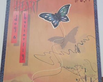Vintage Heart Dog & Butterfly LP Record Vinyl Album 12