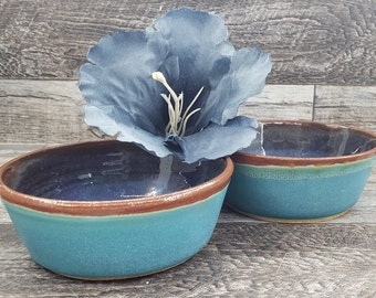 Hand Thrown Ceramic Bowls for Snacks, Pudding, or Jello - Small Bowls - Ice Cream or Snack Bowls - Handmade Pottery