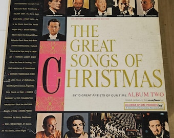 The Great Songs of Christmas Album Two - Compilation - Vintage Vinyl - LP Released 1962 - Rare Find