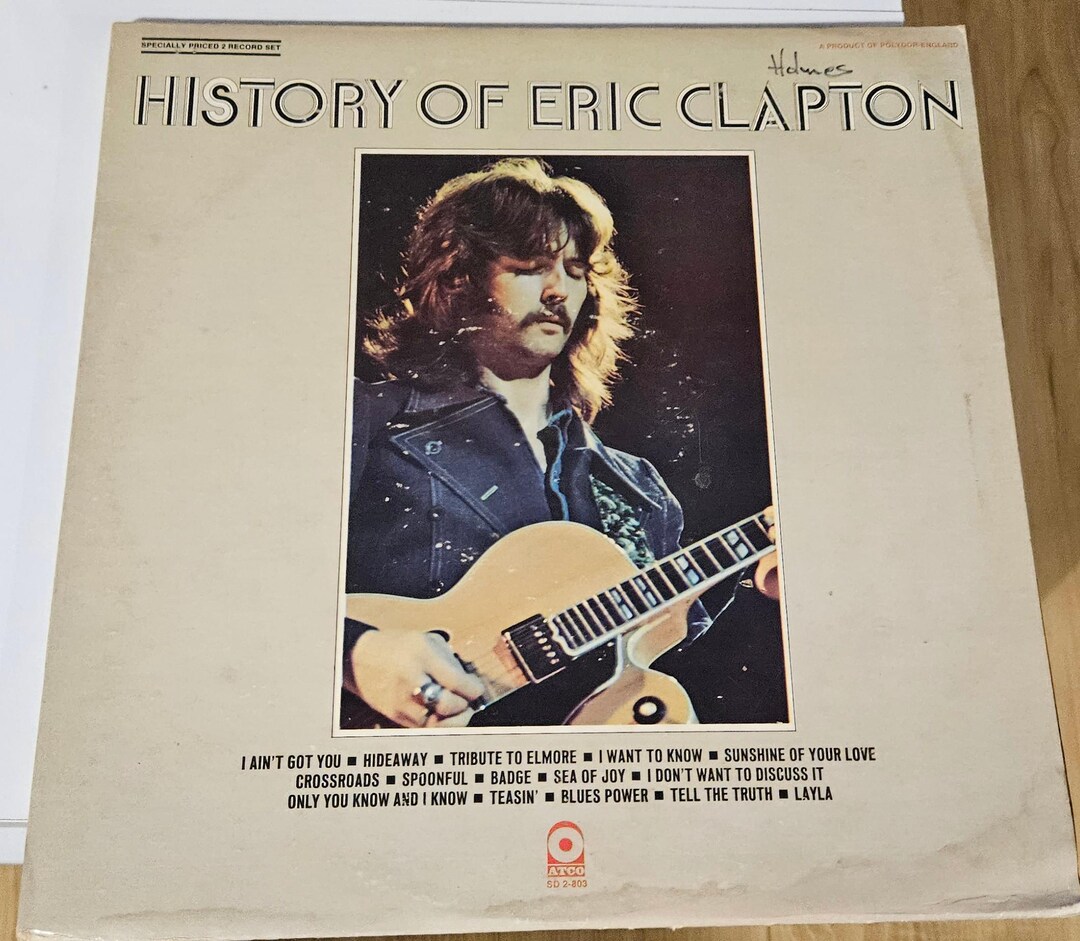 Eric Clapton - History of Eric Clapton - Vintage Vinyl - Double LP ...