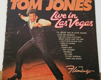 Tom Jones "Live in Las Vegas" - Vintage Vinyl - 1969 LP