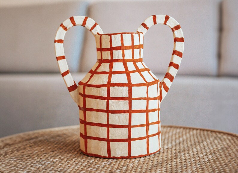 Cardboard & Paper Mâché Template PDF, Downloadable Paper Vase Template