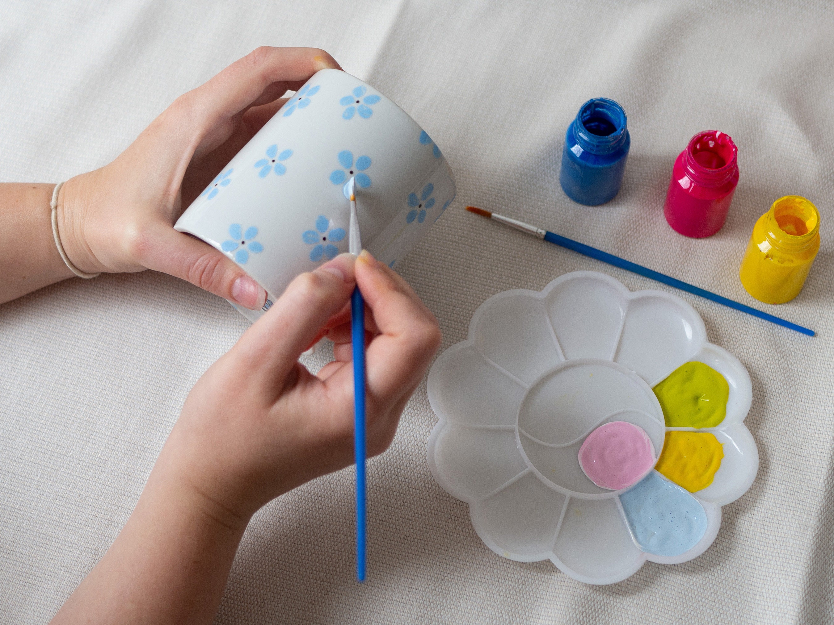 Ceramics Painting Kit Paint Your Own Mugs Mug Painting Etsy