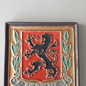 Cloisonné (vapen) kakel Porceleyne Fles från Zierikzee