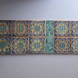 12 decoratieve tegeltjes van de Porceleyne Fles