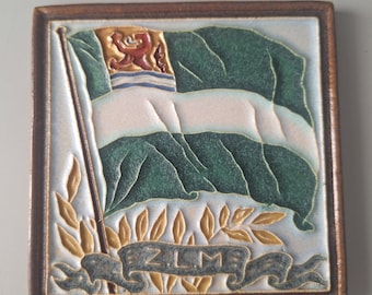 Cloisonne tile Porceleyne Fles from the Z.L.M.