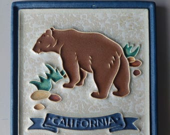 Azulejo de cloisonné Porceleyne Fles de California