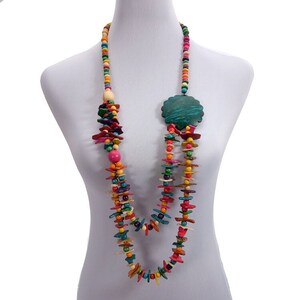 Long Layered Necklace, Anniversary Gifts, Bohemian Necklace, Gift for Her, Necklace for Her, Statement Jewelry, Ethnic Jewelry