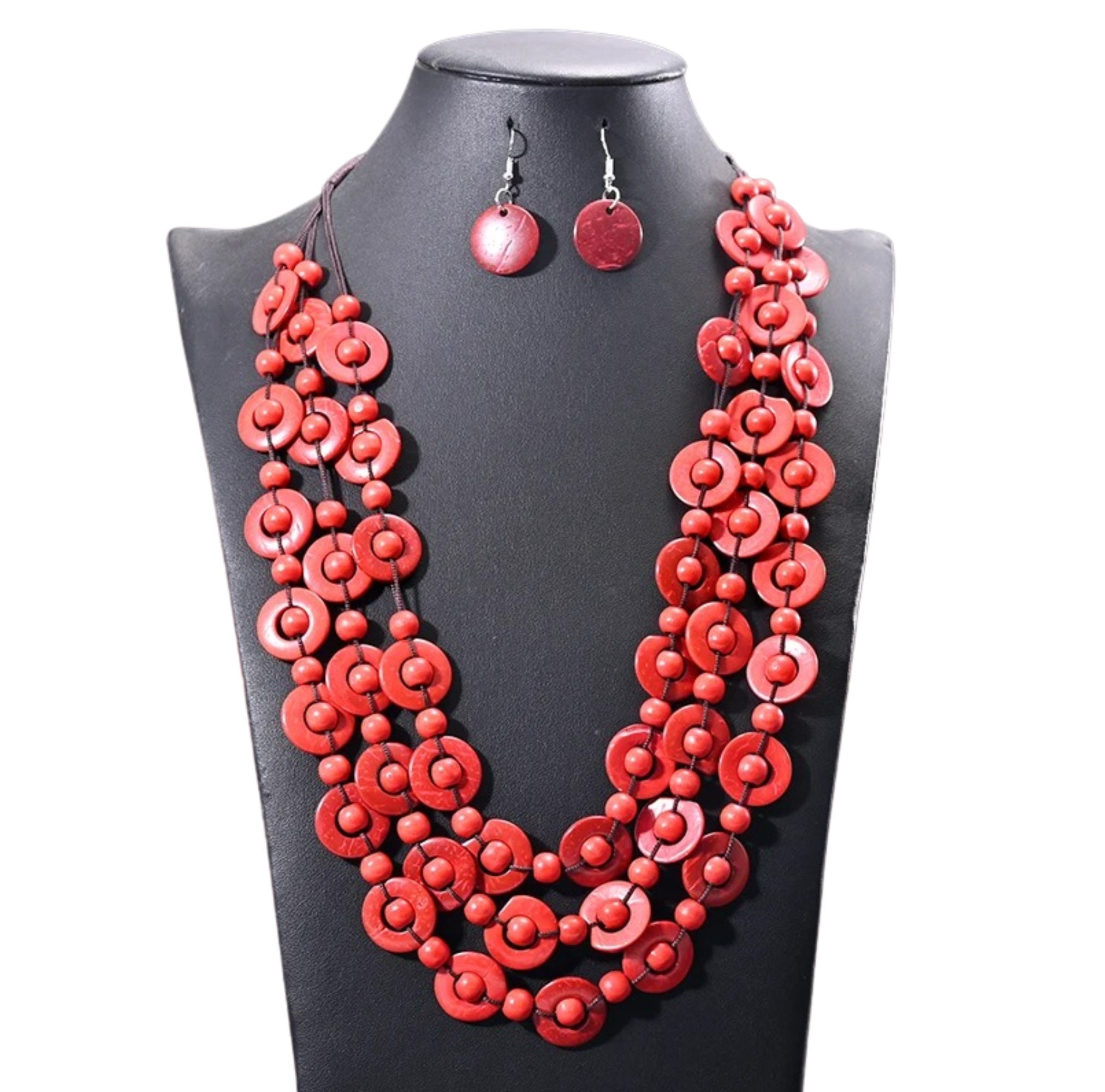 Collana di perline colorate bohémien Collana di conchiglie di