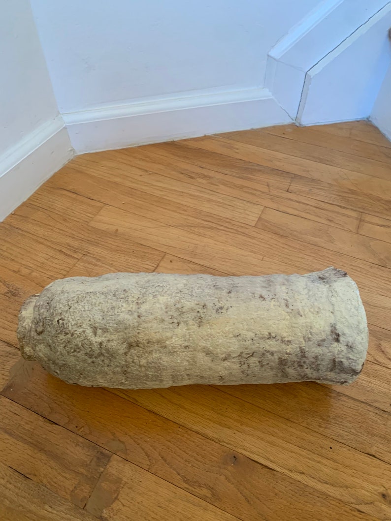Rustic Paper Mache Bottle, Antique Vessel 12 Restoration Hardware