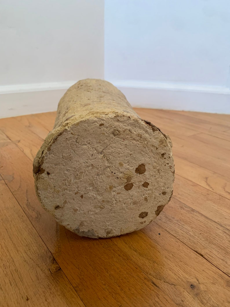 Rustic Paper Mache Bottle, Antique Vessel 12 Restoration Hardware