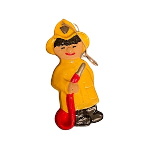 Vintage firefighter ornament