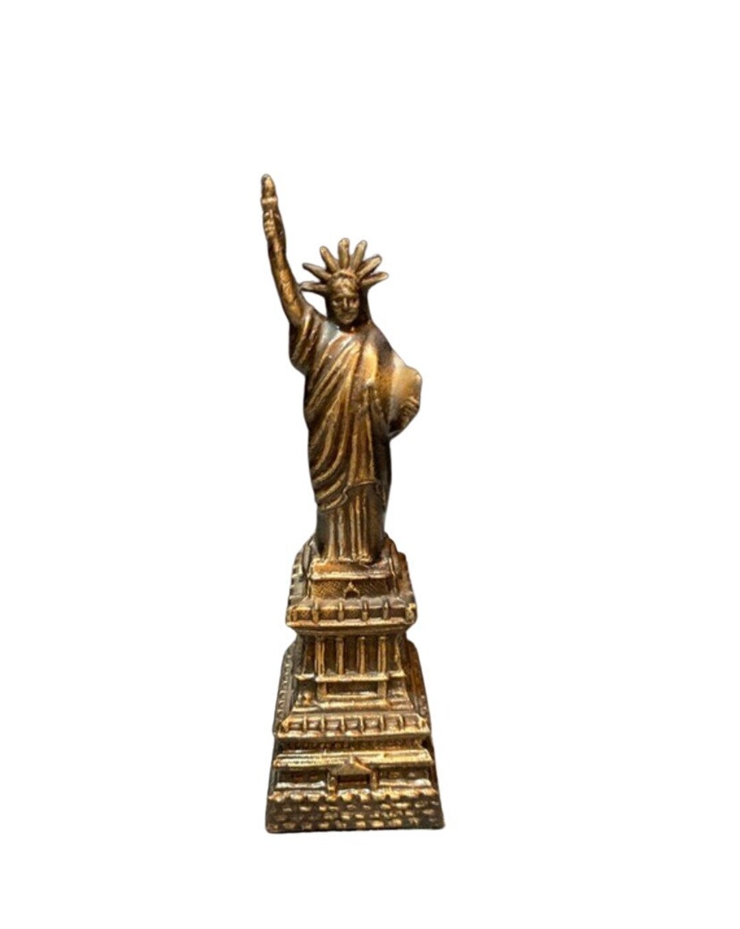 6 Tall Cast Statue of Liberty Figurine Etsy