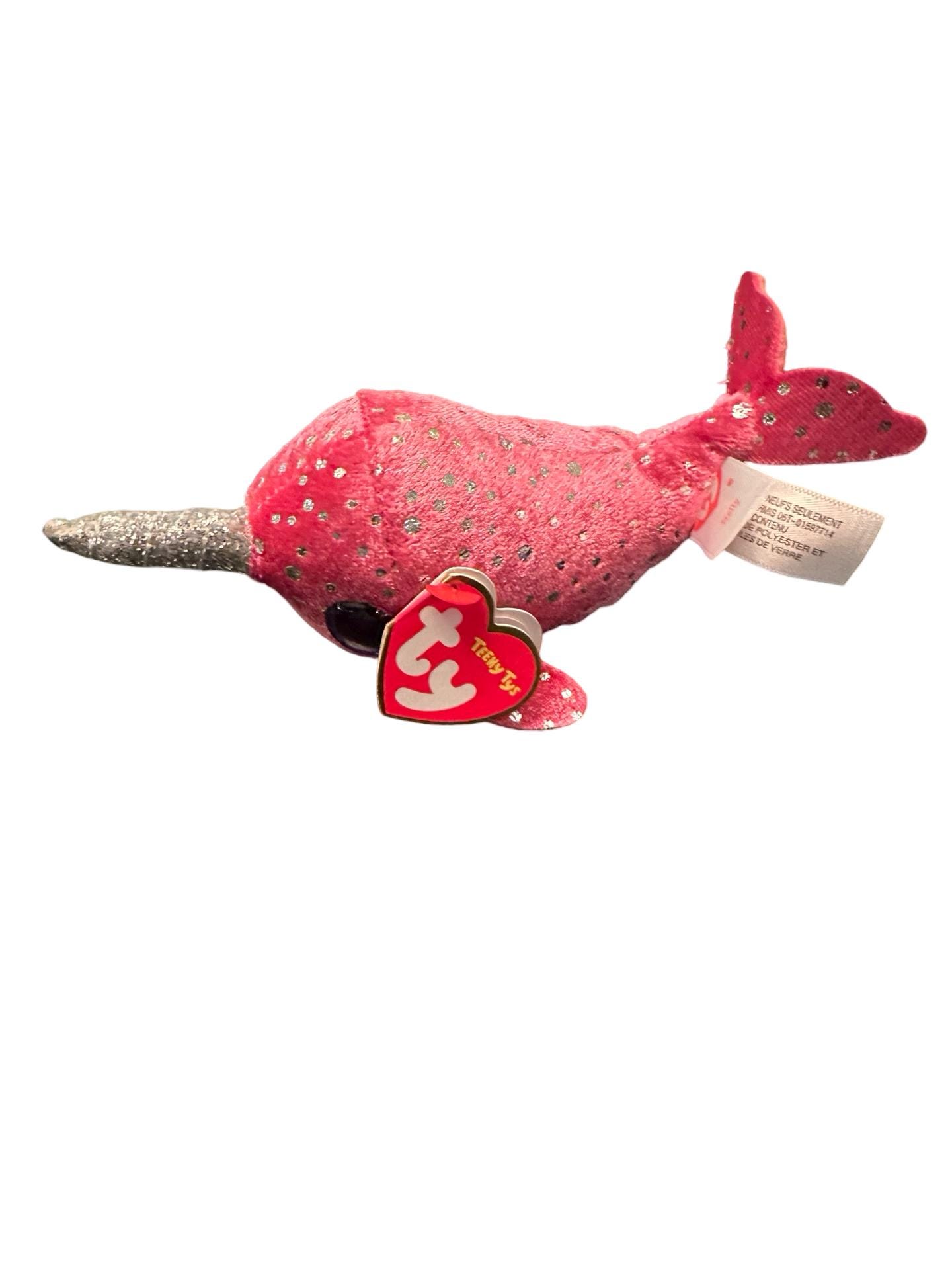 Nelly Narwhal Narwhal Beanie Baby Stackable Plush Toy NELLY The