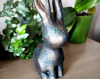 Hand Decorated Steampunk Rabbit