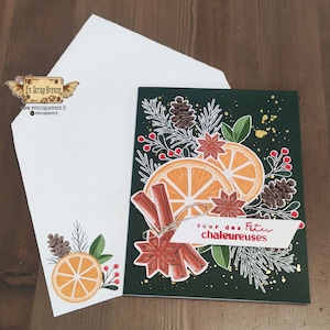 Carte Cadeau pour Noël - zeste d'agrume et douceur cannelle