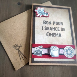 Carte à offrir thème Cinéma