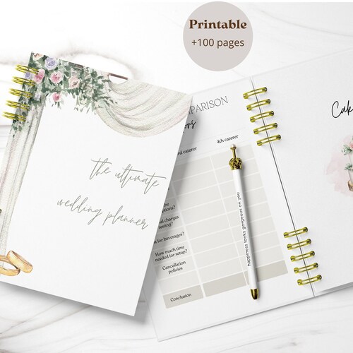 Wedding Planner Printable Wedding Planning Book Wedding - Etsy