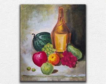 There are fruits | Original painting, Painting on canvas, Acrylic painting, Collector, Wall decor, gift