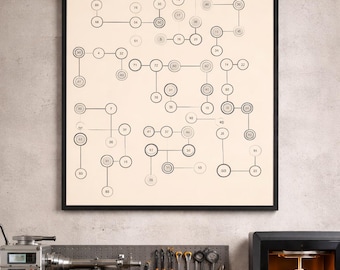 Arte Generativo - Nodos Matemáticos - Formato PNG JPG