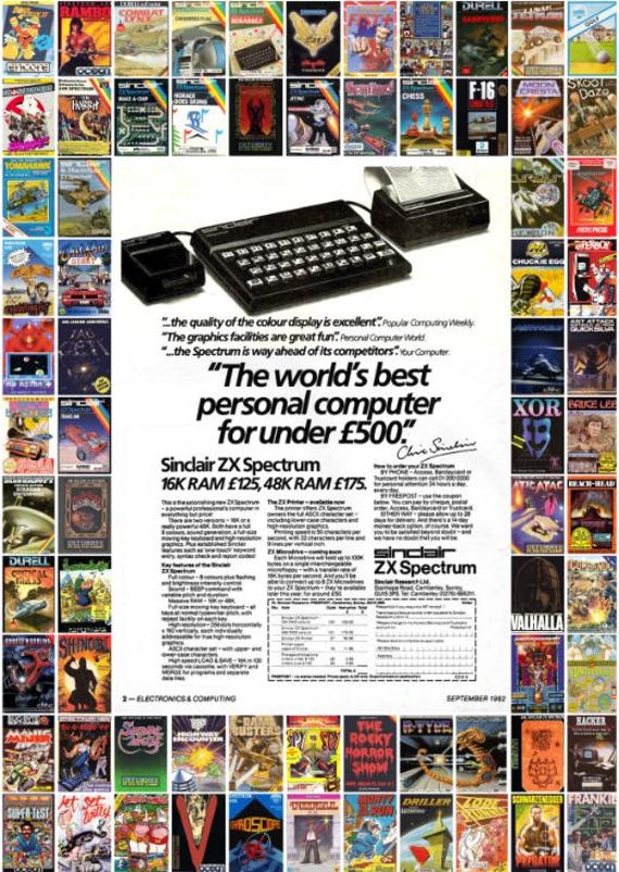 ZX Spectrum Wall Art Poster - Etsy