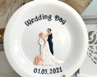 Wedding platter, Wedding gift for couple unique,Custom wedding gift,Decorative Gift,Wedding gift personalized