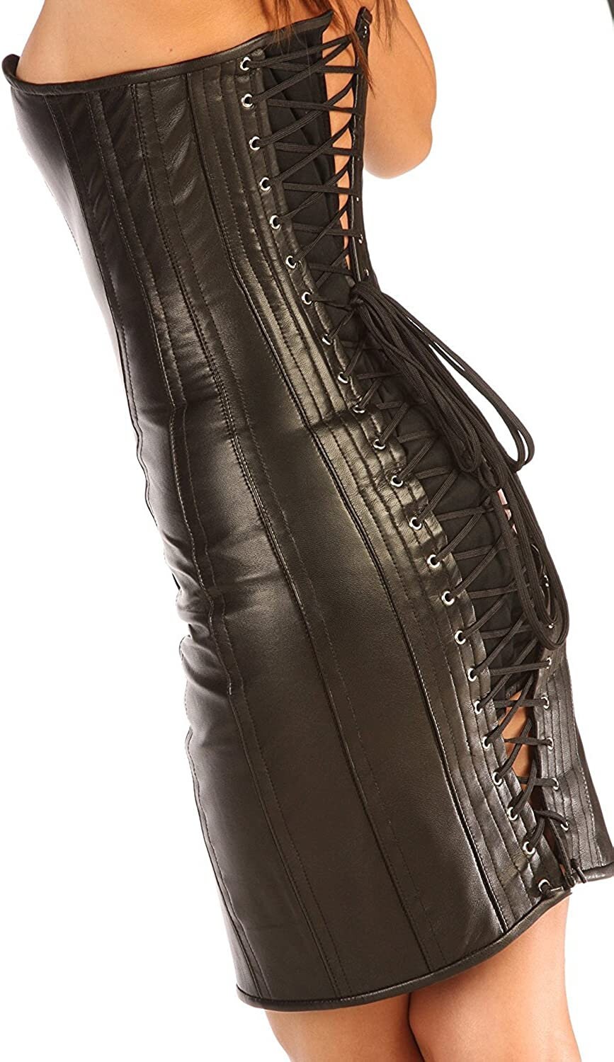 Corset Dress Women Leather Corset Corset Bustier Plus Size Etsy