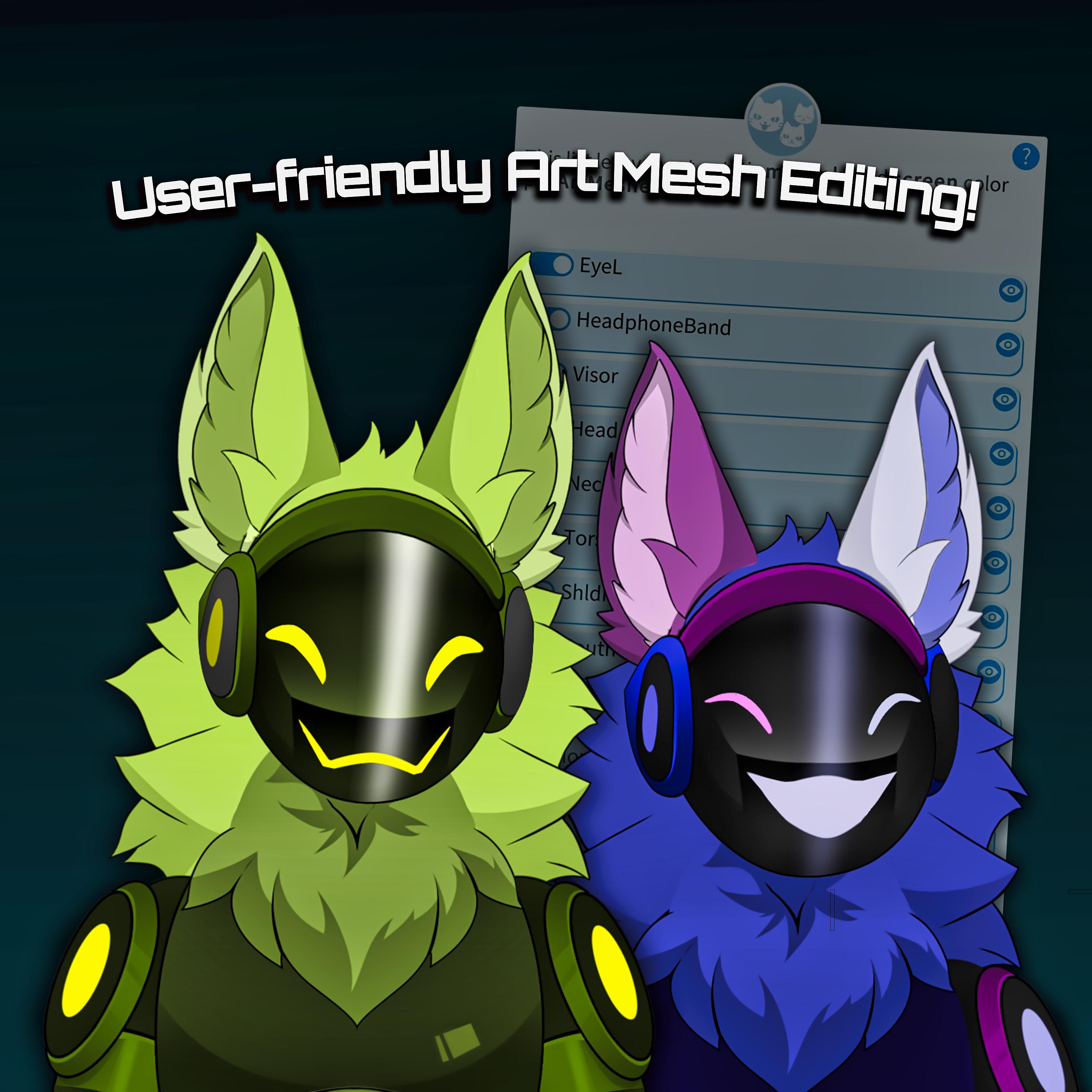 Furry Vtuber Model | Pre-made Customizable Protogen Model | Vtube ...