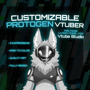Harig VTuber-model | Vooraf aanpasbaar prototypemodel | Vtube-studio