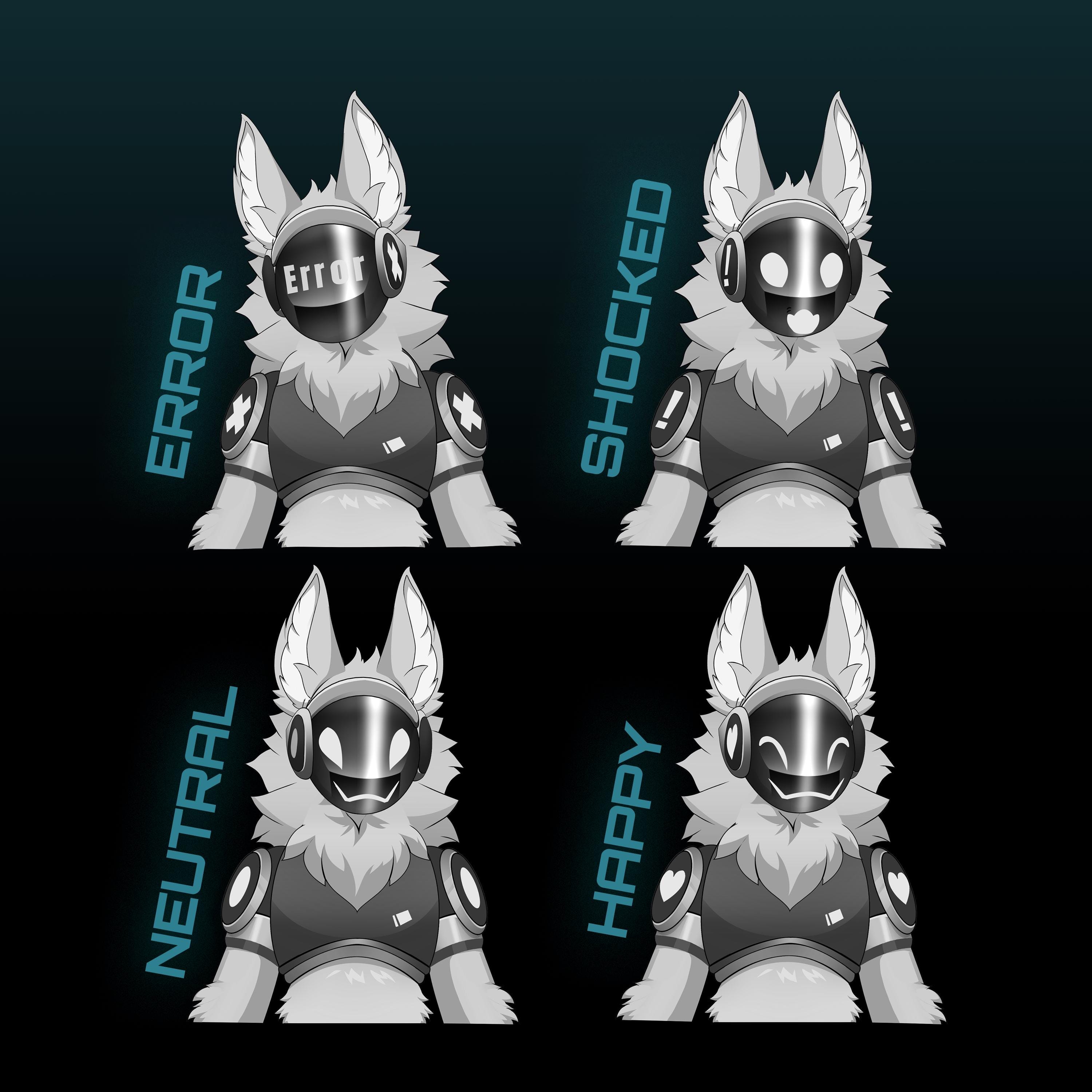 Furry Vtuber Model | Pre-made Customizable Protogen Model | Vtube ...