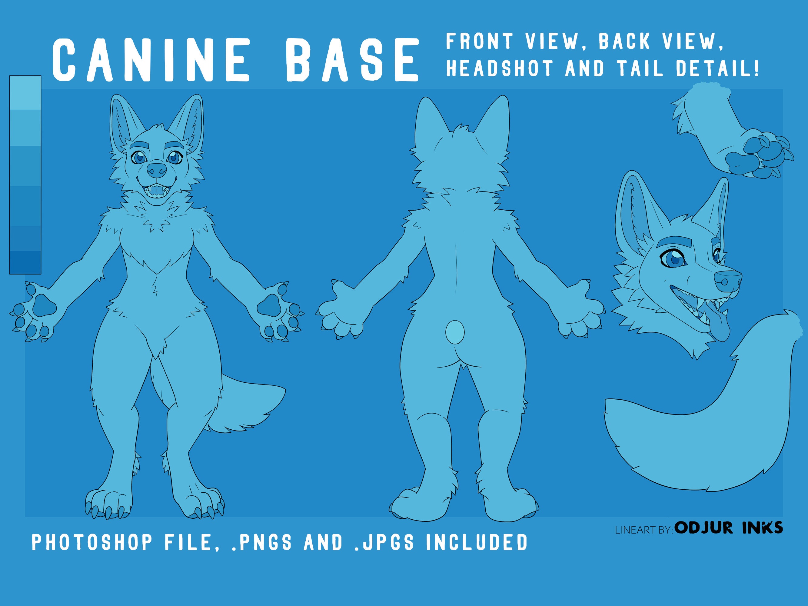 Animatronic Furry Base Kit .psd File 