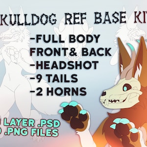 Skulldog Bezugsbogen Base Kit! [.PSD Datei und . PNGs]