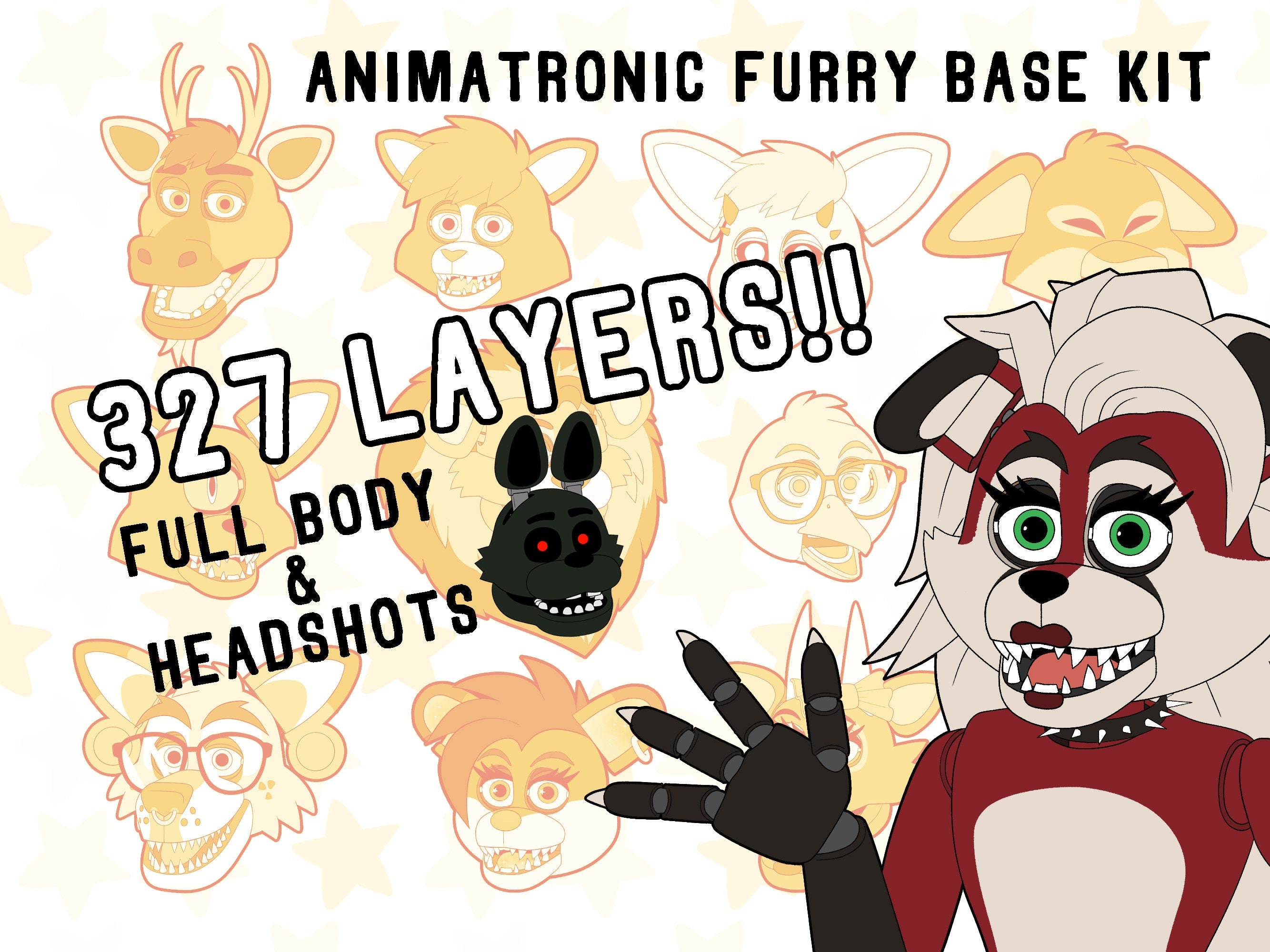 Animatronic Furry Base Kit .psd File 