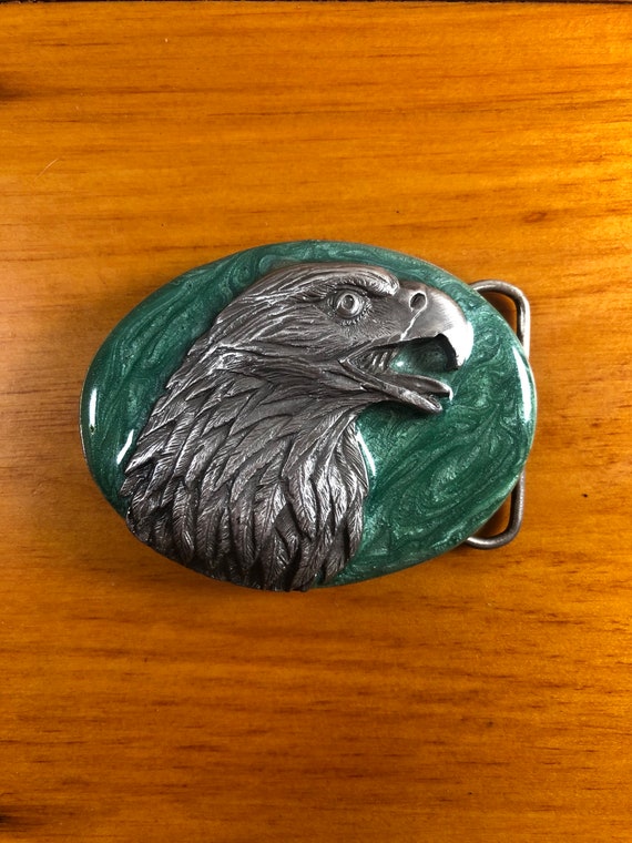 Pewter Eagle Belt Buckle Made in U.S.A. by Siskyou