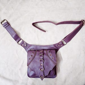Handmade Leather Fanny Pack: Woven Belt Bag, Adjustable Crossbody
