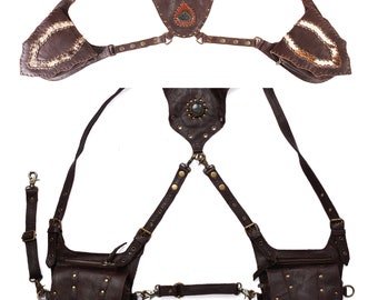 Combo aus Leder Holster Taschen brennender Mann Holster für unisex Tasche + gratis Geschenk.