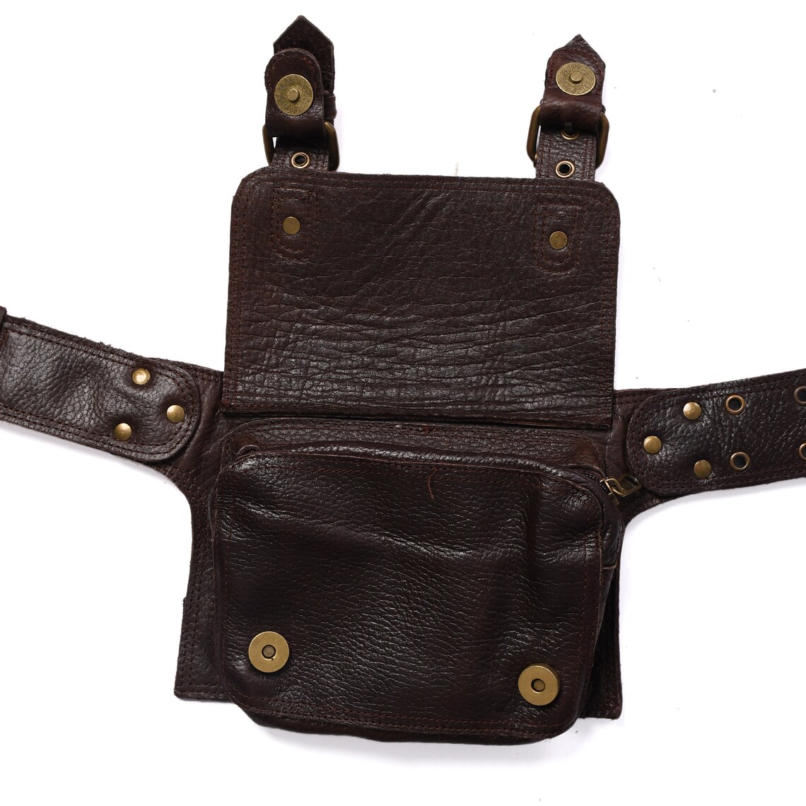 Leather Kilt Waist Belt Pouch