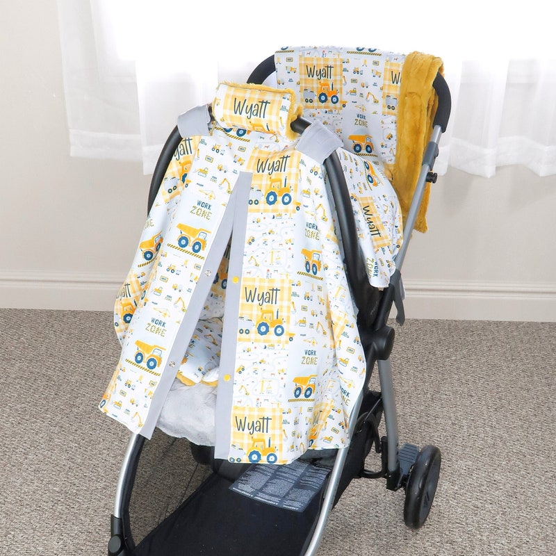Yellow Plaid Car Seat Covers main image 1