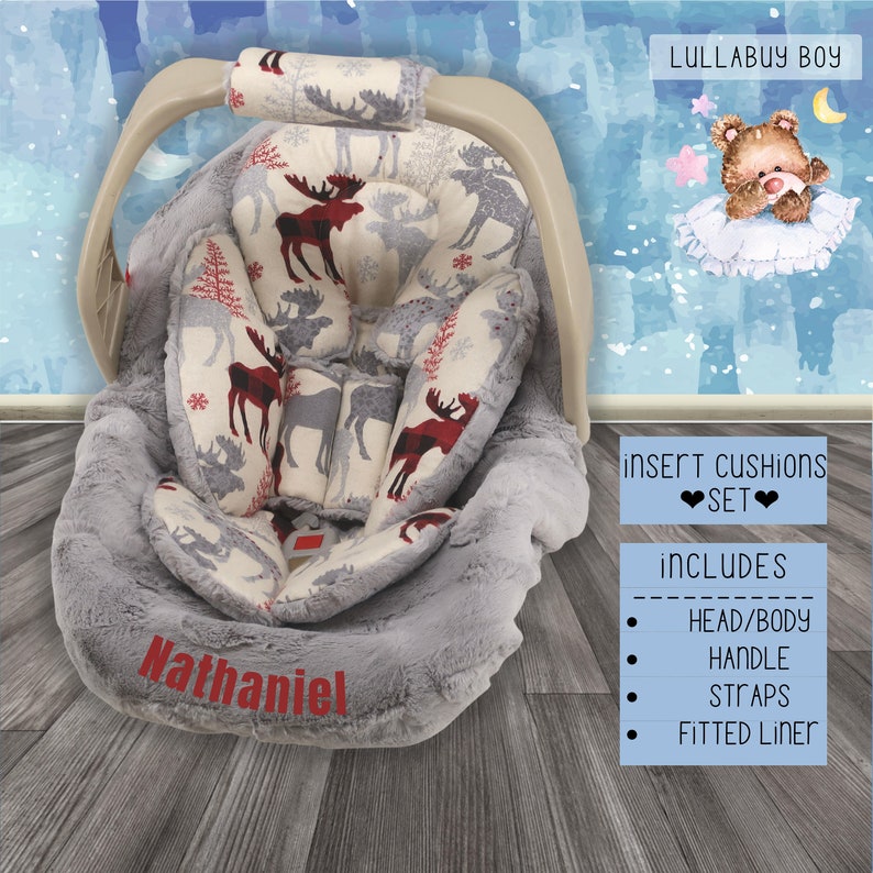 Baby Boy Car Seat Cover Baby Car Seat Insert Cushions Etsy