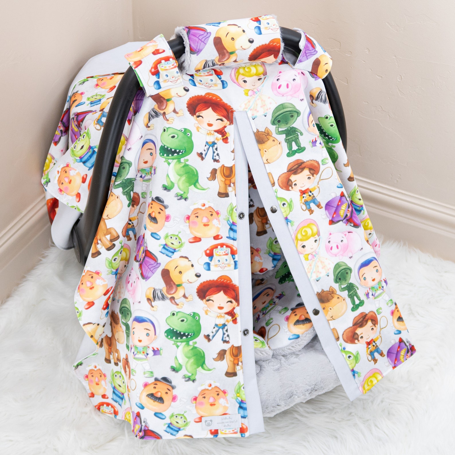 Toy Story Baby Boy Car Seat Cover Canopy Gift for Newborn Infant Solid