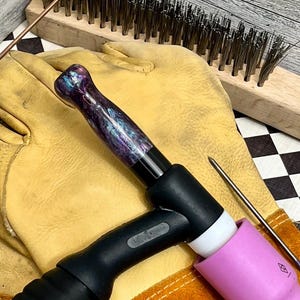 Custom TIG Welding Back Cap | Epoxy Handmade TIG Torch Backcap | Fits 17/18/26 Welding Torches | Weld Torch Back-Cap | Welding Accessories
