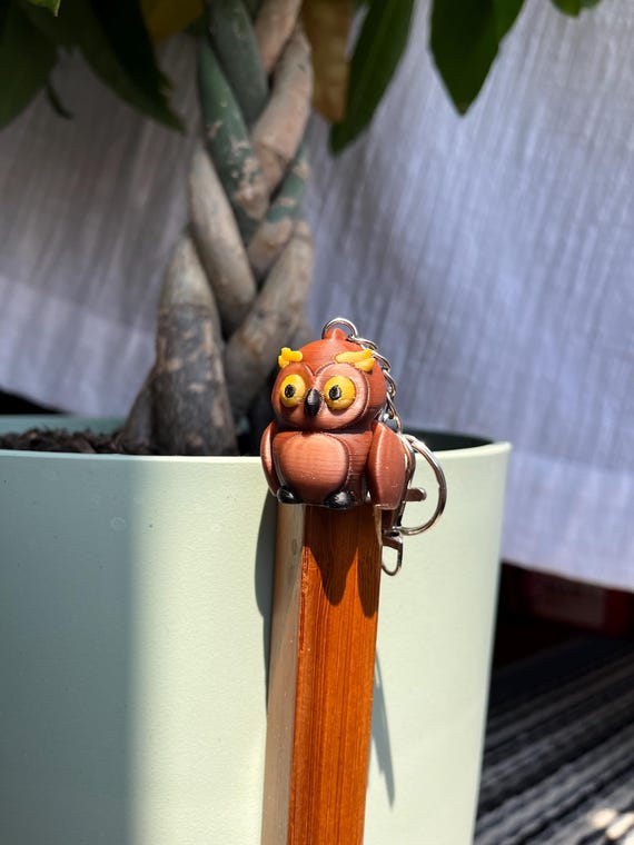 Unique Owl Bag Charm Articulated 3D Printed Bird Keychain Unique Owl Bag Charm Jewelry Spooky Fidget Toy Halloween Gift Free Shipping Etsy