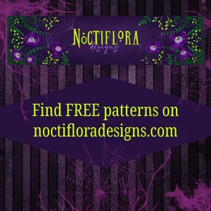 Bleeding Hearts Valloween Cross Stitch PDF Pattern, Pastel Goth Valentine, Creepy Cute Embroidery, Spooky Botanical, Poisonous Plant Garden image 9